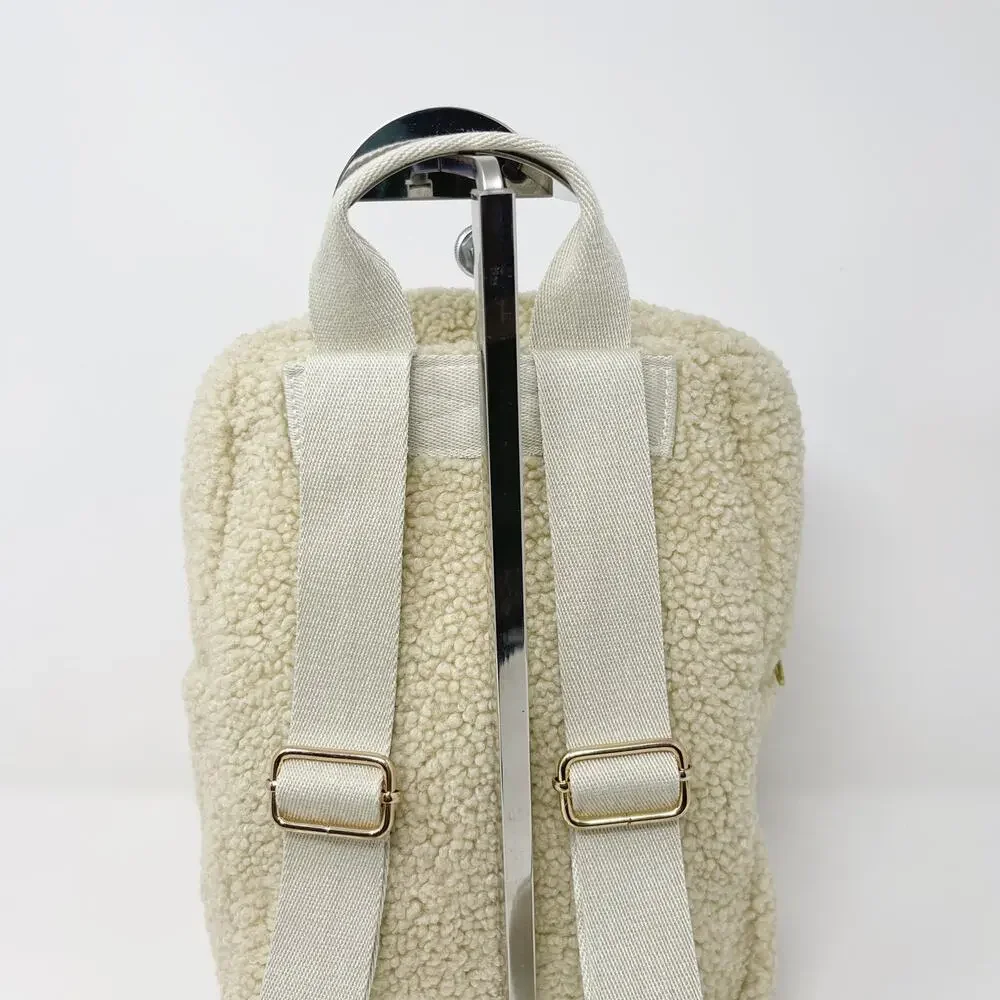 Studio Noos Kids Teddy Midi Backpack Ecru Cream Lightweight Adjustable Straps